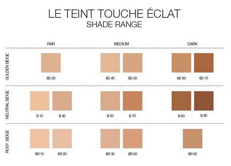 swatch ysl touche eclat|YSL touche eclat colour chart.